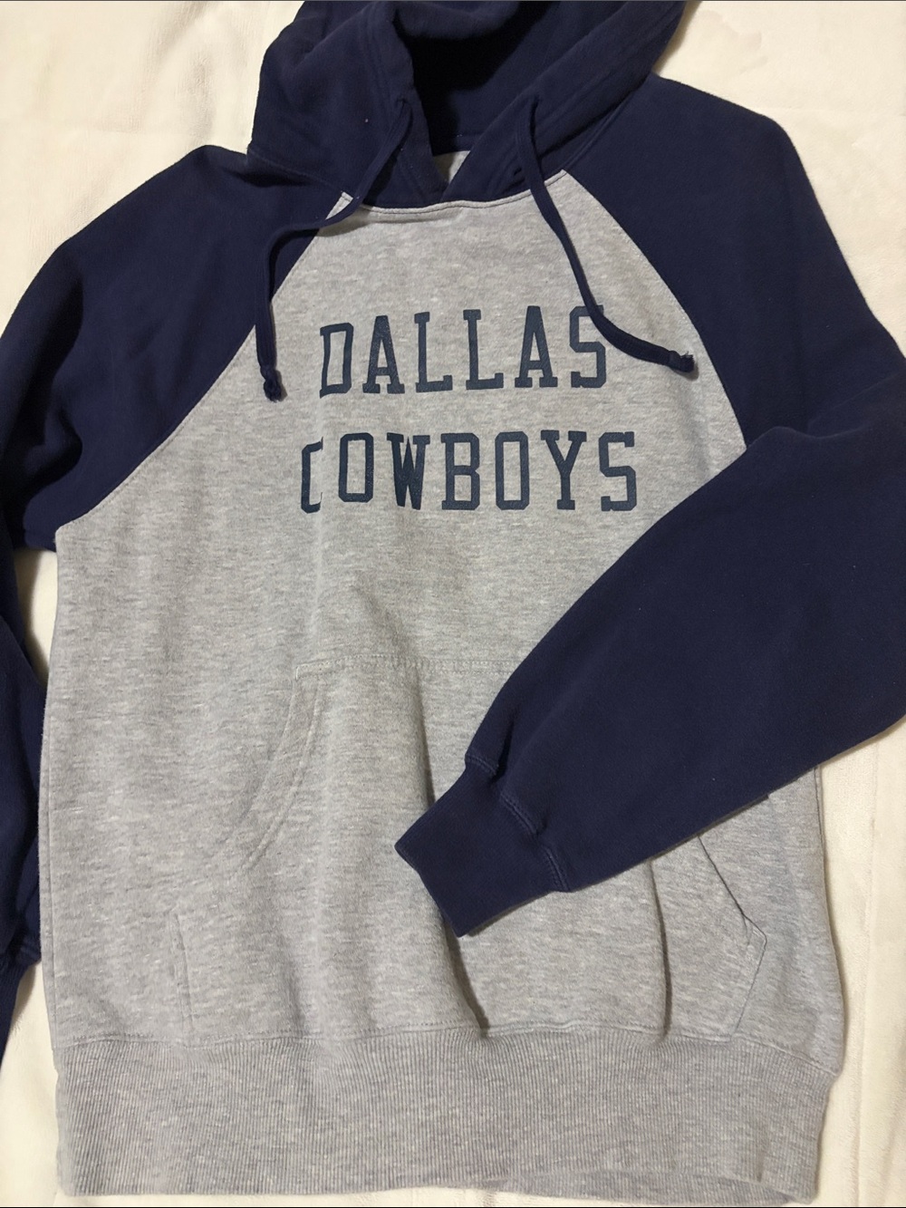 NFL Dallas Cowboys Pullover Hoodie - Gray & Navy